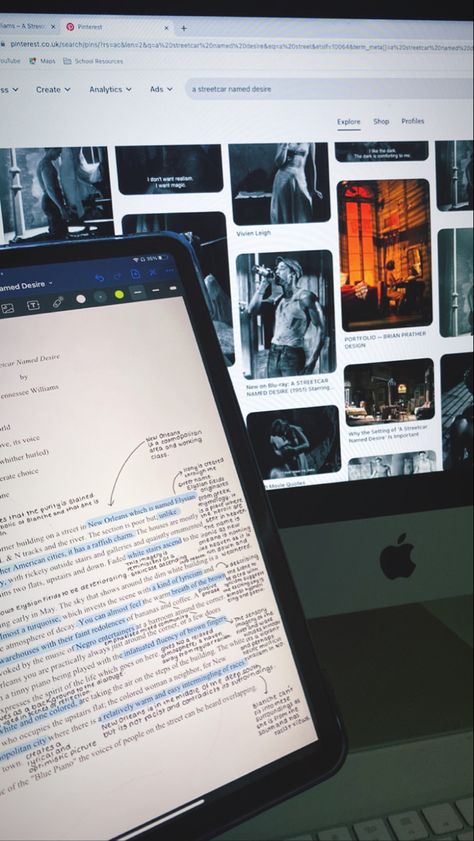 Annotating Notes Aesthetic, Ipad Annotation Aesthetic, English Literature Study Aesthetic, English Lit A Level Aesthetic, Study Literature Aesthetic, English A Level Aesthetic, English Lit Student Aesthetic, Streetcar Named Desire Aesthetic, Literature Notes Aesthetic