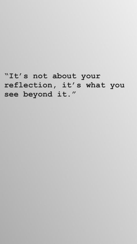 It’s not about you reflection, it’s what you see beyond it #reflect #reflection #quotes #instagram #self #humble #caption #mirror #vision #quote #deep #life Quotes Reflection, Mirror Selfie Quotes, Self Reflection Quotes, Mirror Quotes, Selfie Quotes, Reflection Quotes, Quotes Instagram, Bio Quotes, Instagram Quotes Captions