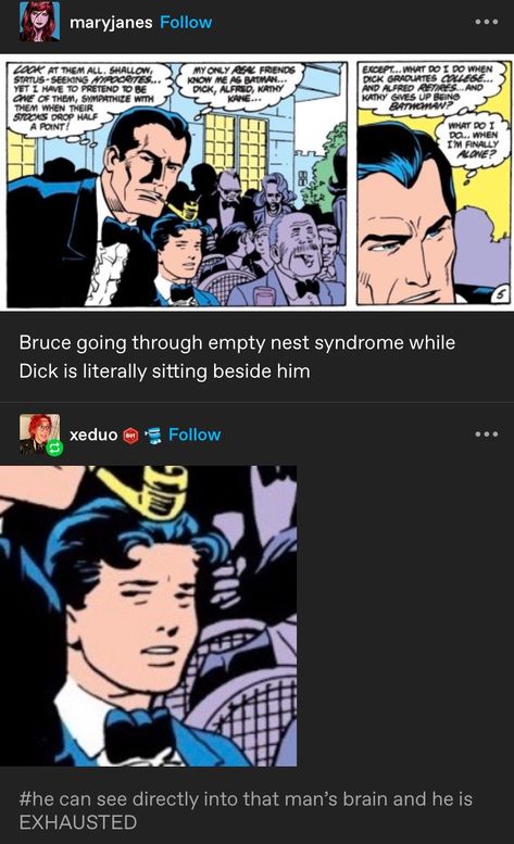 Alfred Batman Funny, Green Arrow And Batman, Bat Brothers Fanart, Bat Family Memes, Batfamily Memes, Batman And Robin Comic, Nightwing Funny, Nightwing Art, Funny Batman