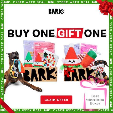 Buy One, Gift One! Spoil your best friend AND their best friend! along with your first box of toys and treats, you’ll get a FREE box to gift to a friend. Check out the link in my bio, or the link below. #ad https://rfr.bz/p8r0vpp #barkbox #bestsubscriptionboxes #subscriptionboxesforpets #subscriptionboxes #subscriptionboxlove Monthly Box, Best Subscription Boxes, Bark Box, Monthly Subscription Boxes, Free Boxes, Spoil Yourself, Subscription Boxes, New Theme, Subscription Box