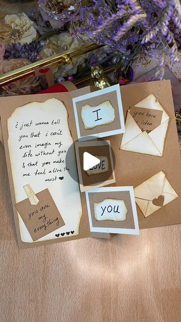 Lou Creations | DIY and Gifts on Instagram: "Do you like it ?😍
The envelopes tutorial can be found in several previous reels ., 

follow if you like DIY ideas 

#diy #diyideas #diycard #diygift #giftcard #doityourself #card #easydiy #paper" Birthday Card Envelope, Envelope Tutorial, Easy Greeting Cards, Envelope Book, Diy Gift Card, Do You Like It, Create And Craft, Card Envelopes, Diy Cards