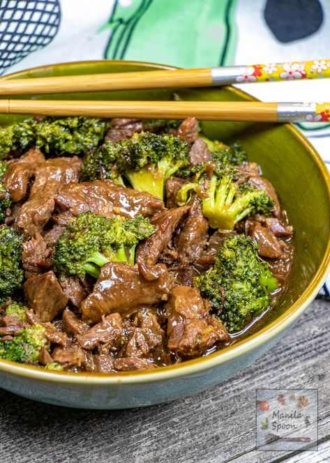 Healthy Beef And Broccoli, Easy Beef And Broccoli, Beef Broccoli, Beef Round, Healthy Beef, Beef And Broccoli, Broccoli Recipe, Broccoli Stir Fry, Potted Beef