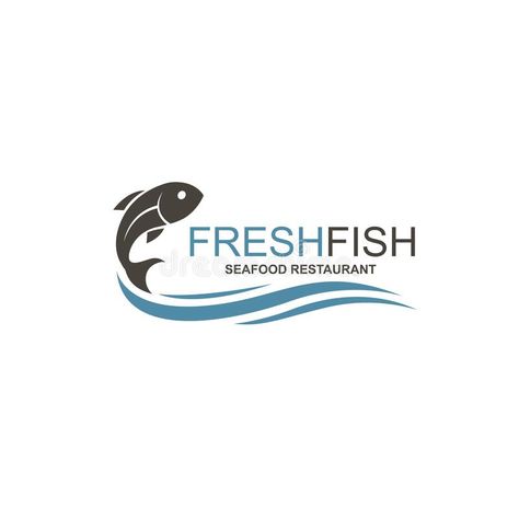 Fish Shop Logo Design Ideas, Sea Food Restaurant Logo, Sea Food Logo Design, Fish Branding Design, Seafood Logo Design Ideas, Fisheries Logo, Fish Shop Logo, Fish Logo Design Ideas, Fish Restaurant Logo