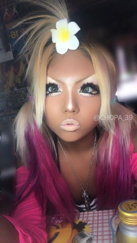 Yamanba Gyaru Makeup, Gyaru Widgets, Gyaru Hairstyles, Gyaru Hair, Gyaru Aesthetic, Asian Makeup Tutorials, Drag Make-up, Gyaru Makeup, Simple Makeup Tips