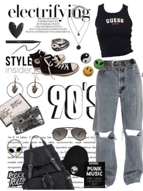 90s style Outfit | ShopLook 90s Fashion Shorts Outfits, Grunge Outfits 90s Female, Outfit Ideas 90s Style Grunge, 90s Teenage Outfits, 90s Fashion Outfits 1990s Style Grunge, 90s Grunge Concert Outfit, 90z Outfits, Aesthetic Style Outfits 90s, Indie Band Aesthetic Outfits