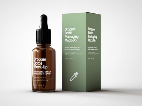 Amber Dropper Bottle Mock Up With Box by Joshua Connelly Cbd Dog Treats, Amber Bottles, Dropper Bottle, Box Mockup, Dropper Bottles, Bottle Packaging, Bottle Mockup, Hemp Oil, Cbd Oil