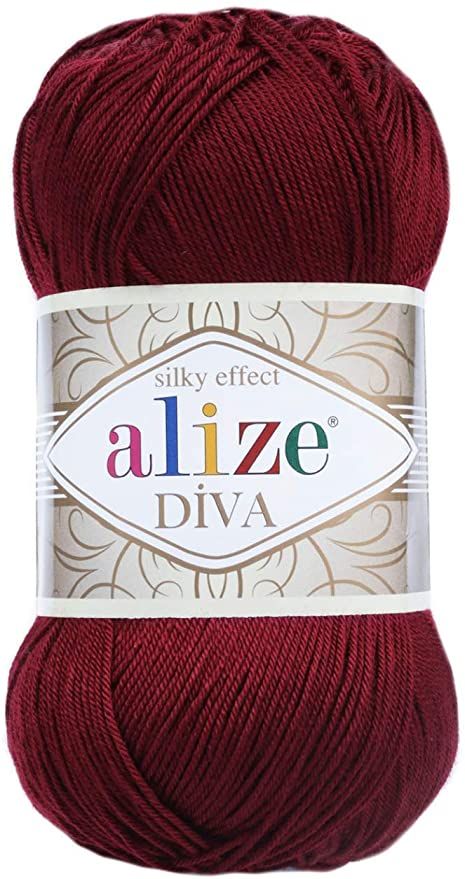 Amazon.com: Hand Knitting Yarn 100% Microfiber Acrylic Yarn Alize Diva Silk Effect Thread Crochet Art Lace Craft Lot of 4 skeins 400gr 1532yds Color (57 Bordeaux) Lace Crafts, Hand Knitting Yarn, How To Make Skirt, Thread & Yarn, Silk Yarn, Yarn Projects, Crochet Art, Thread Crochet, Soft Yarn