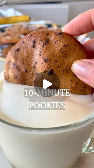 Katja Jurgenschellert on Instagram: "10-MIN POOKIES 🥞🍪 recipe below 👇 

What are POOKIES, you might ask? It all started when I wanted to make the easiest, fuss-free cookies. In testing the recipe, I accidentally made pookies, a mix between pancake and cookie. I don’t know if this is a thing, but I think it should be 😋 super easy, not much to clean and just a few basic ingredients! 

Here’s what you’ll need for 6 large Pookies:
- 1 ripe banana
- 60g medium dark chocolate
- 1 egg
- 50g sugar
- 100g flour
- 1 tsp baking powder

1. Put all ingredients into a blender or food processor and mix until fully combined
2. Scoop dough into circles on a baking tray, then bake for 8 minutes on 180C/350F

Et voila ✨ how do you feel about Pookies? 😄

Follow @kayoukitchen for more easy treats anyone c Eat On A Budget, Delicious Sweets, Diy Cookie, Christmas Brunch, Baking Tray, I Accidentally, Easy Treats, Food Recepie, Breakfast Cookies