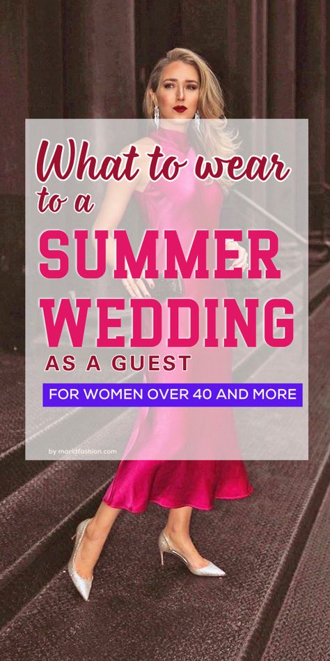 Check out the article and find the best summer wedding guest dresses for women over 50. Discover some valuable tips that will help you look fantastic in any dress. And don't forget to always try to look special despite the event you have planned for the day. You are beautiful, remember that <3 What To Wear To A Wedding In Summer, Day Wedding Outfit Guest Summer, What To Wear To An Outdoor Wedding, Outdoor Wedding Attire For Guests, Day Wedding Dress Guest, Summer Guest Wedding Dress, Wedding Guest Dress Over 50, Casual Summer Wedding Guest Outfit, Wedding Guest Dresses For Women Over 50