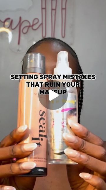 Ife Larape H on Instagram: "Comment YES below for the difference between setting sprays and fixing sprays 💕💕💕

Follow @ifelarape for more beauty tips 💕💕💕" Fixing Spray Makeup, Best Makeup Setting Spray, Setting Spray Makeup, Matte Setting Spray, Spray Makeup, Fixing Spray, Makeup Mistakes, Finishing Spray, Setting Spray