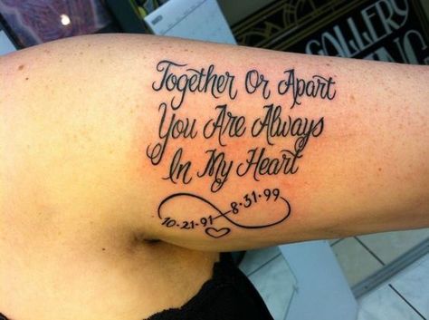 Brother Tattoo Quotes, Brother Memorial Tattoo, Sister Tattoos Quotes, Rip Brother, Tattoo Ideas Tumblr, Tattoo Sister, Brother Tattoo, Memorial Tattoo Quotes, Family Quotes Tattoos