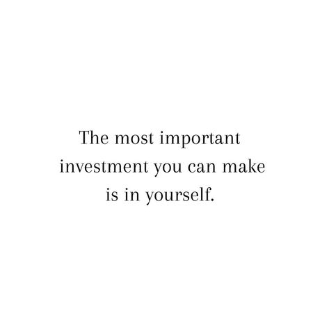 Invest in yourself ❤️ Investing In Yourself Quotes, Invest In Yourself Quotes, Investing In Yourself, Yourself Quotes, Invest In Yourself, Be Yourself Quotes, Vision Board, Quotes, On Instagram