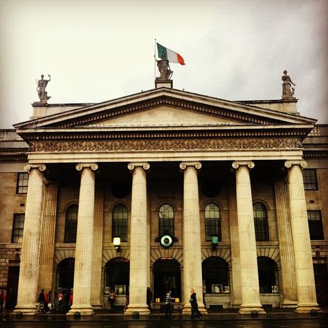 General Post Office (GPO) Ireland 1916, General Post Office, Republic Of Ireland, Historic Buildings, Historical Sites, Post Office, Ferry Building San Francisco, Dublin, Places To Go