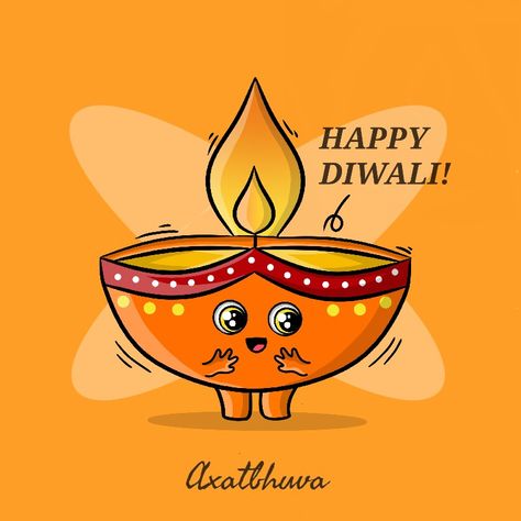 • Cute diya is wishing you happy diwali! • Follow for more cute illustrations Cute Diwali Wishes, Happy Diwali Drawings, Diwali Doodle Art, Happy Diwali Illustration, Diya Illustration, Dumbo Drawing, Diya Drawing, Diwali Festival Drawing, 2023 Memories