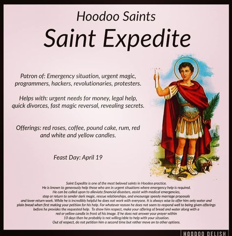 Hoodoo Saints, St Expedite, Saint Expedite, Saint Expedite Altar, Tell The Truth Spell Hoodoo, Saint Expedite Picture, Hoodoo Rootwork, Hoodoo Conjure Rootwork, Hoodoo Conjure