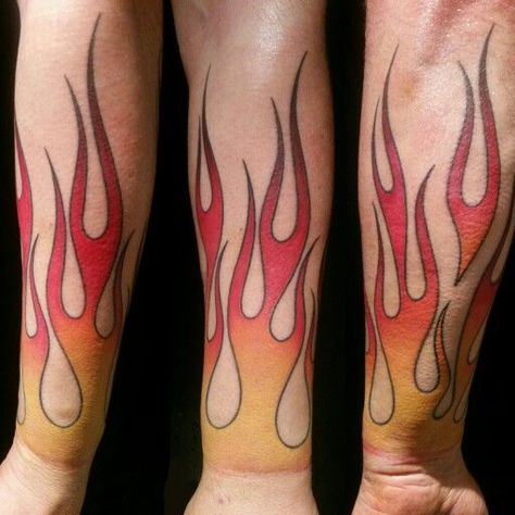 Geometric Flame Tattoo, Tattoo Fire Flame, Flaming Tattoo, Wrist Band Tattoos, Tattoo Flames, Flames Tattoo, Hot Rod Tattoo, Wrist Band Tattoo, Fire Hand