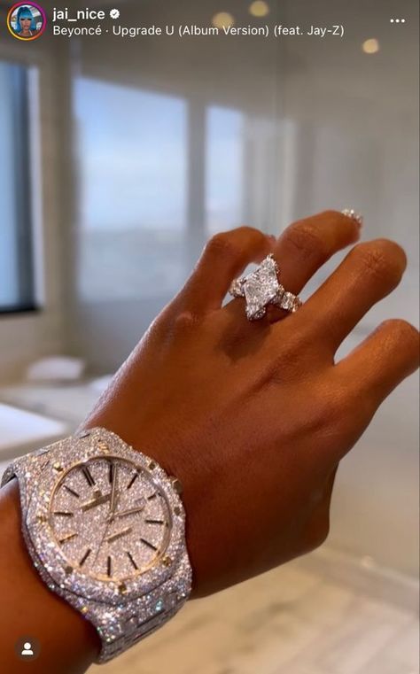 #follow #jewelry #rings #watches #luxury #diamonds #blogging #blogger #blog Huge Engagement Rings Luxury, Luxury Jewelry Aesthetic, Diamonds Aesthetic, Large Wedding Rings, Huge Engagement Rings, Huge Diamond Rings, Stylish Jewelry Accessories, Big Diamond Engagement Rings, Big Diamond Rings