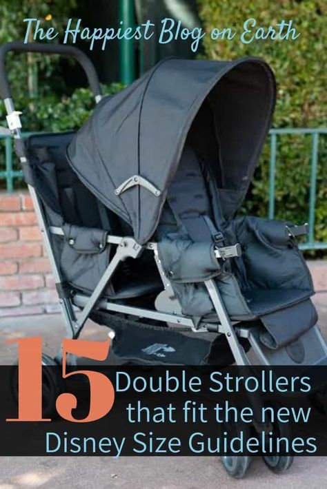 15 double strollers that fit the new Disney size guidelines, effective May 1, 2019. Best Double Stroller For Disney, Disneyland Stroller, Stroller Parking, Stroller Hacks, Disney Stroller, Strollers At Disney World, Best Double Stroller, Disneyland Planning, Double Stroller