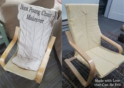 Made with Love that Can be Felt : Ikea Children's {Poang} Chair Makeover Poang Chair Hack, Poang Chair Makeover, Ikea Chair Cover, Poang Chair, Ikea Poang Chair, Childrens Cushions, Ikea Kids, Ikea Chair, Chair Makeover