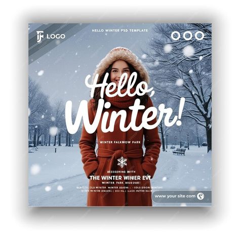 Winter mega sale social media post or banner template | Premium AI-generated vector Winter Social Media Post, Social Dresses, Free Business Card Mockup, Hello Winter, Business Card Maker, Presentation Template Free, Banner Template, Pattern Drawing, Card Maker