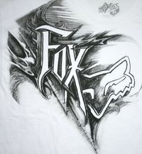 One of the tattoos tony wants Fox Racing Tattoos, Motocross Tattoo, Dirt Bike Tattoo, Fox Racing Logo, Fox Rider, Racing Tattoos, Bike Tattoos, Bike Drawing, Fox Logo