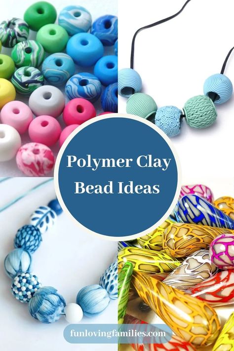 How To Make Polymer Clay Beads, Polymer Clay Tips And Tricks, Polymer Clay Tutorial Step By Step, Polymer Clay Beginner, Diy Clay Beads, Clay Beads Diy, Polymer Clay Beads Diy, Best Polymer Clay, Clay Bead Ideas