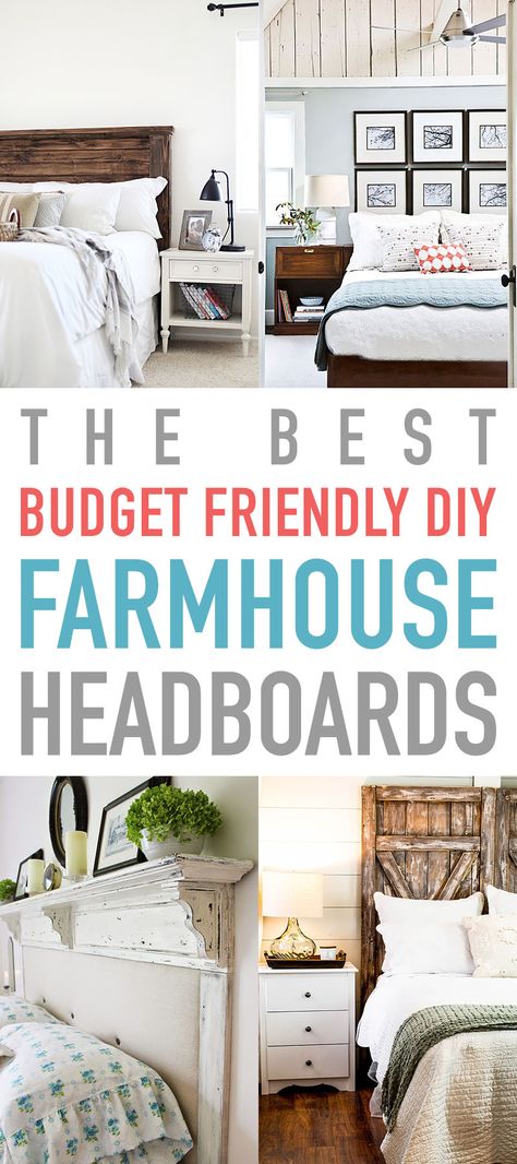 Farmhouse Headboards, Diy Headboard Wooden, Headboard Alternative, Farmhouse Guest Bedroom, Farmhouse Projects, Diy Wood Headboard, Farmhouse Headboard, Farmhouse Bedrooms, Diy Headboard Upholstered