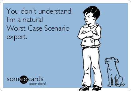 The Worst Case Scenario Expert - Bad News is Good News in Fiction Writing - Writers Write Defense Mechanism, Funny Commercials, And So It Begins, She Wolf, Worst Case Scenario, Clipuri Video, E Card, Ecards Funny, New Energy