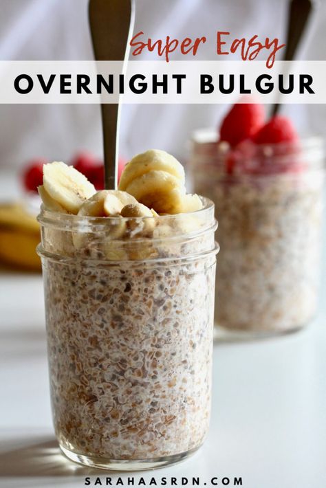 You've made overnight oats, but what about overnight bulgur? You'll love this fun twist and all of the customizable, yummy, nourishing options for flavor! Bulgur Breakfast Recipes, Bulgur Wheat Breakfast, Bulgar Wheat Recipes Breakfast, Bulgur Breakfast, Bulgar Recipes, Bulgur Wheat Recipes, Bulgur Recipes, Bulgar Wheat, Creative Breakfast