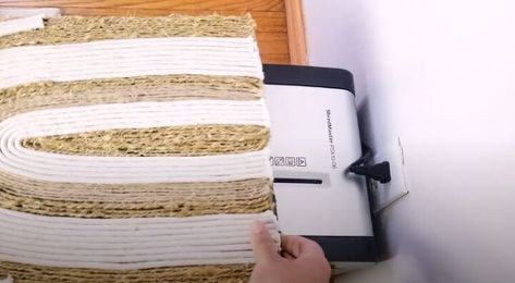 Hide an ugly shredder in your home office at the end of the day with this cardboard shredder cover. Easy shredder cover DIY on a budget. Cardboard Shredder, Cardboard Table, Diy Essential Oil Diffuser, Pull Out Pantry, Mother Daughter Projects, Metallic Backsplash, Pallet House, Paper Shredder, China Furniture