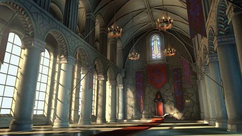 Southern Aritheia Throneroom King's Throne, King Room, Hyrule Castle, Castle Interior, Desenhos Love, Ball Room, Games Design, Castles Interior, Heroic Fantasy