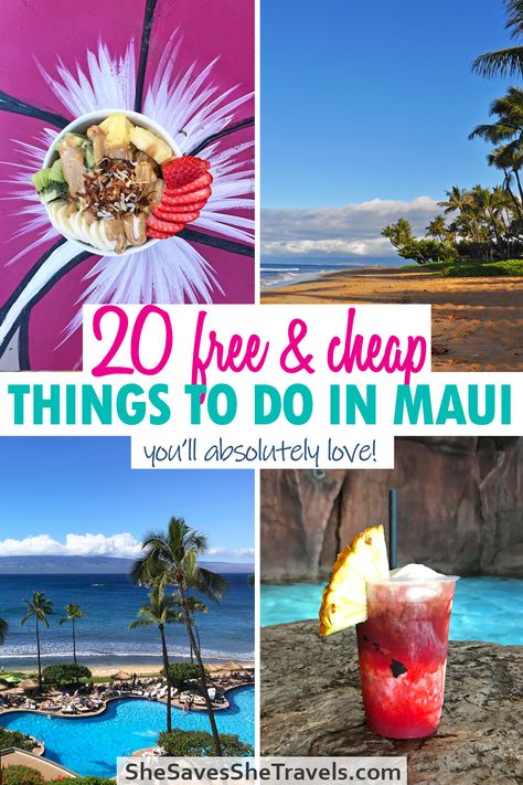 Must See Hawaii, Hawaii Dream Vacation, Hamoa Beach Maui, Maui On A Budget Family Vacations, Best Things To Do In Hawaii, Free Things To Do In Maui, South Maui Things To Do, Best Maui Excursions, Kaanapali Maui Things To Do