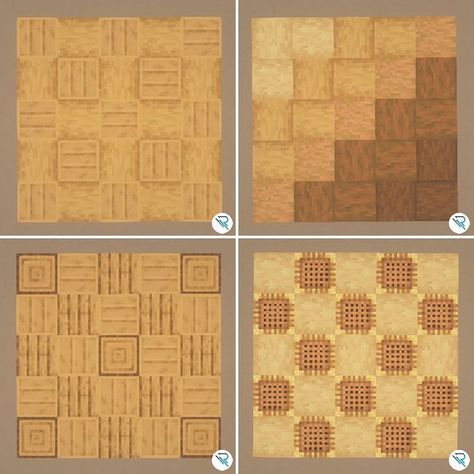 Rale | Design on Instagram: “Wooden Floor Designs 🪵 ▪️ Rate it 1-10 🚀 Made by @rale_design ▪️ If you like this post, save it or share it with your…” Minecraft Floor Designs, Minecraft Wall Designs, Minecraft Wall, Minecraft Interior, Minecraft Interior Design, Floor Designs, Minecraft House Plans, Minecraft Cottage, Minecraft House Tutorials