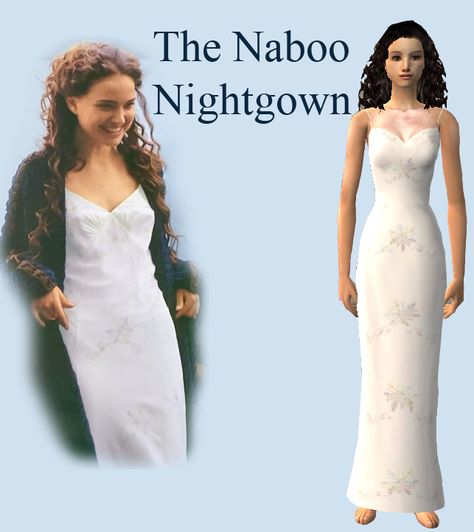 Padme Nightgown, Gaming Clothes, Sims 4 Mods, Sims 2, Just Girly Things, The Sims, Night Dress, Girly Things, White Formal Dress