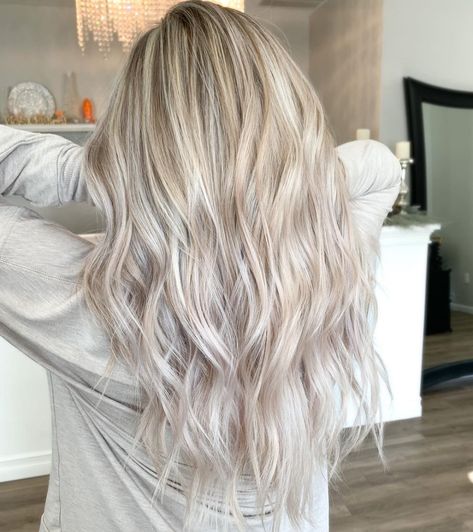 17 Examples That Prove White Blonde Hair Is In for 2021 Light Blonde Partial Highlights, Platinum Blonde Fall Hair, Balayage Hair White Blonde, Blonde Hair With Definition, Summer Blonde Highlights Sun Kissed, Balayage White Blonde, Ivey Blonde Hair, Natural Summer Blonde Hair, White Honey Blonde Hair