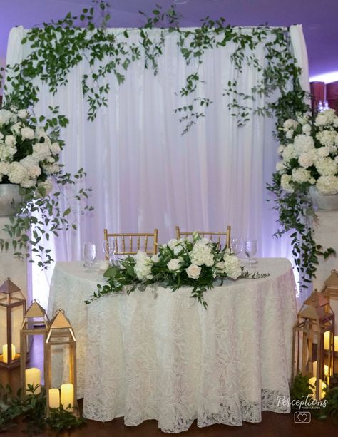 Sweetheart Table This one is sooo dreamy!! We used most of these items at their ceremony space and transported them back inside to create this lush sweetheart table, its a whole vibe right!? Photo @perceptionsct Planning @alyssajeanevents Venue @saintclementscastleandmarina Sweetheart Table, Lush, To Create, Quick Saves