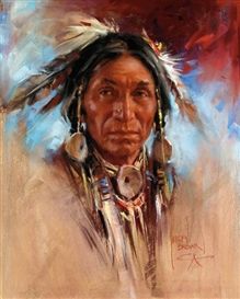 Artwork by Harley Brown, Bitterroot Chief, Made of pastel on paper Native American Face Paint, Native American Tattoos, Native American Paintings, Native American Images, Native American Men, Native American Pictures, Native American Artwork, Value In Art, Native American Peoples