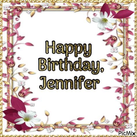 Happy Birthday, Jennifer Happy Birthday Jennifer, Birthday Female, Beer Cap Art, Happy Birthday Woman, Cap Art, 33rd Birthday, Beer Cap, Greeting Card Collection, Happy Birthday Dear