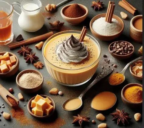 How to make chai custard recipe Chai Custard, Chai Spices, Custard Recipe, Chai Recipe, Custard Recipes, Chai Spice, Chai Tea, Custard, Baked Goods