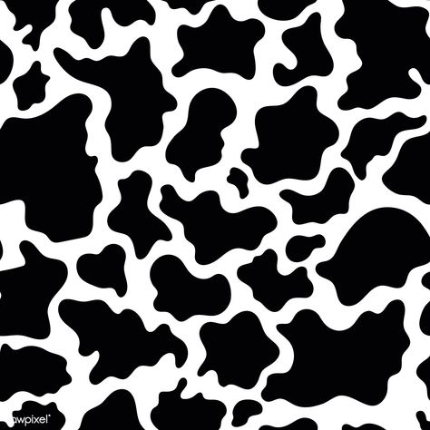 Cow skin seamless pattern vector | free image by rawpixel.com / manotang Cow Wallpaper, Cow Print Wallpaper, Free Illustration Images, Black Wall Clock, Decor Studio, Milk Shake, Skin Pattern, Pink Cow, Animal Patterns