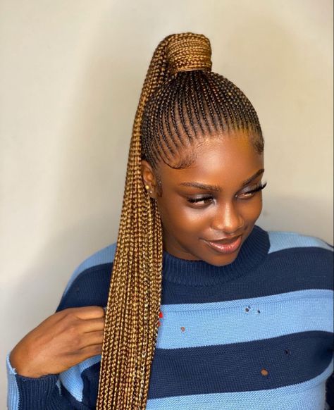 Gana Weaving Hairstyles, Cornrow Hairstyles Ponytail, Shuku Ghana Weaving Hairstyles, Ghanian Lines Hairstyles Latest, Ghana Weaving Hairstyles, Wednesday Hair, Cornrow Ponytail Styles, Cornrow Updo Hairstyles, Black Hair Protective Styles