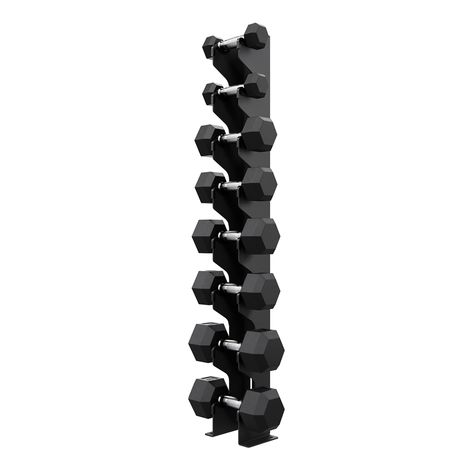 Four Pair Wall Mounted Dumbbell Rack Half Garage Gym, Wall Storage Diy, Home Gym/office, Diy Gym Equipment, Dumbbell Storage, House Gym, Workout Stations, Weight Rack, Diy Gym