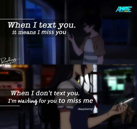 I'm Waiting For You, Wait For Me, Anime Quotes, Text Me, Text You, Waiting For You, I Miss You, I Missed, Miss Me