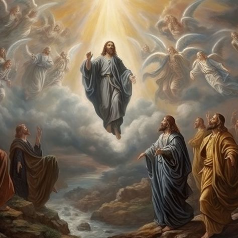 The Ascension and the Church's First Novena | Catholic Answers Ascension Of The Lord, Ascension Thursday, The Ascension Of Jesus, Jesus 2024, Sacrament Of Penance, Novenas Catholic, Ascension Of Jesus, Christ Painting, Ascension Day