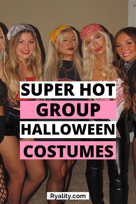 These are some really cute group halloween costumes for 4 friends! The best list of group halloween costumes 2023 I've seen so far Costumes For 4 Friends, Halloween Costumes For 4 Friends, Group Halloween Costumes For 4, Trio Halloween Costumes Women, Girl Group Halloween Costumes, Diy Group Halloween Costumes, Halloween Costumes Kids Boys, Halloween Costumes Diy Couples, Girl Group Costumes