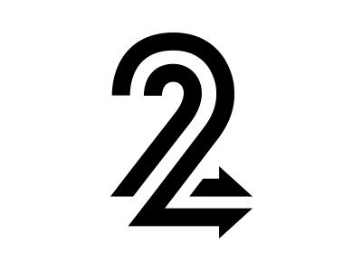 Two Ways number sign logo 2 Logo Number, 2 Typography Number, 2 Number Logo, 2 Logo Design Number, 2 Number Logo Design, 22 Number Design, Number Design, Gamer Pics, Logo Number