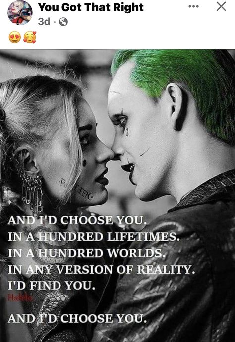 Rod Quotes, Joker Love Quotes, Gangster Love Quotes, Harley Quinn And Joker, Harley And Joker Love, Emo Love, Harley Quinn Quotes, Villain Quote, Harley Quinn Artwork