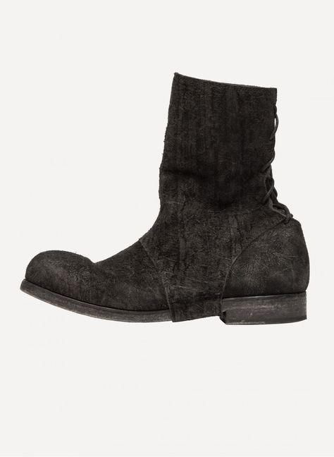 Alexandre Plokhov | Distressed Tall Ankle Boot. Dark Fashion, Ugg Boots, Wedge Boot, Ankle Boot, Wedges, My Style, Boots, Black