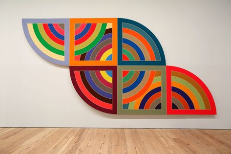 Frank Stella Art, Arte Madi, Stella Art, Post Painterly Abstraction, Flag Painting, Frank Stella, Cardboard Sculpture, Whitney Museum, 로고 디자인