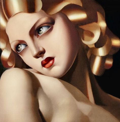 Madonna Style, Tamara Lempicka, How To Draw Eyelashes, Art Deco Portrait, Art Deco Women, Art Alevel, Famous Art, Female Portrait, Mini Art